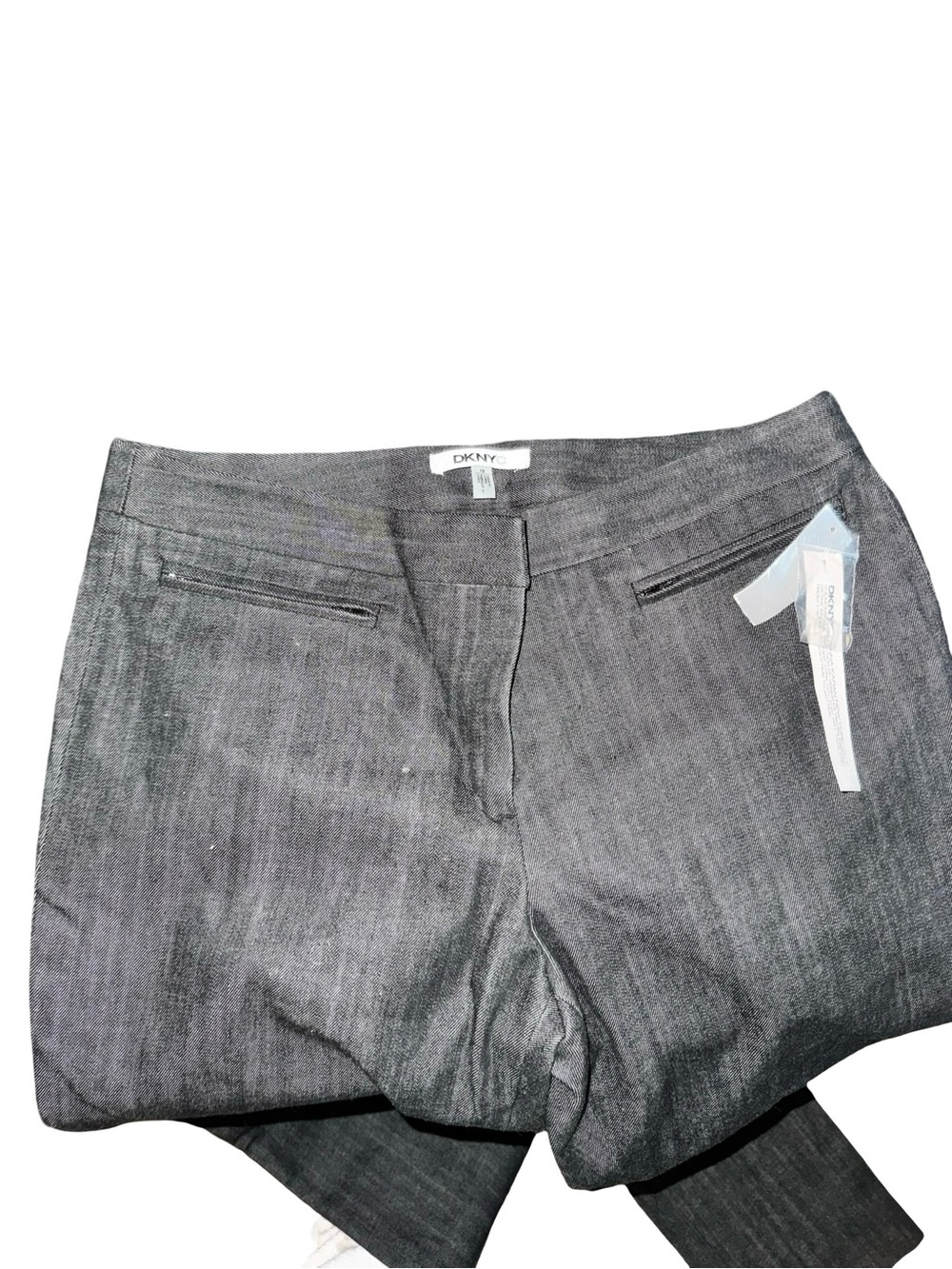 DKNY Women's Charcoal Dress Jeans - Sleek Gray Denim